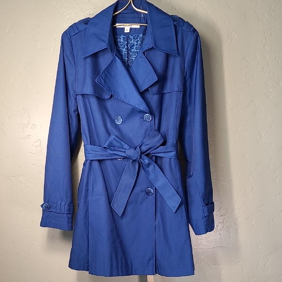 Dkny Jackets & Blazers - DKNY Royal Blue Trench Coat